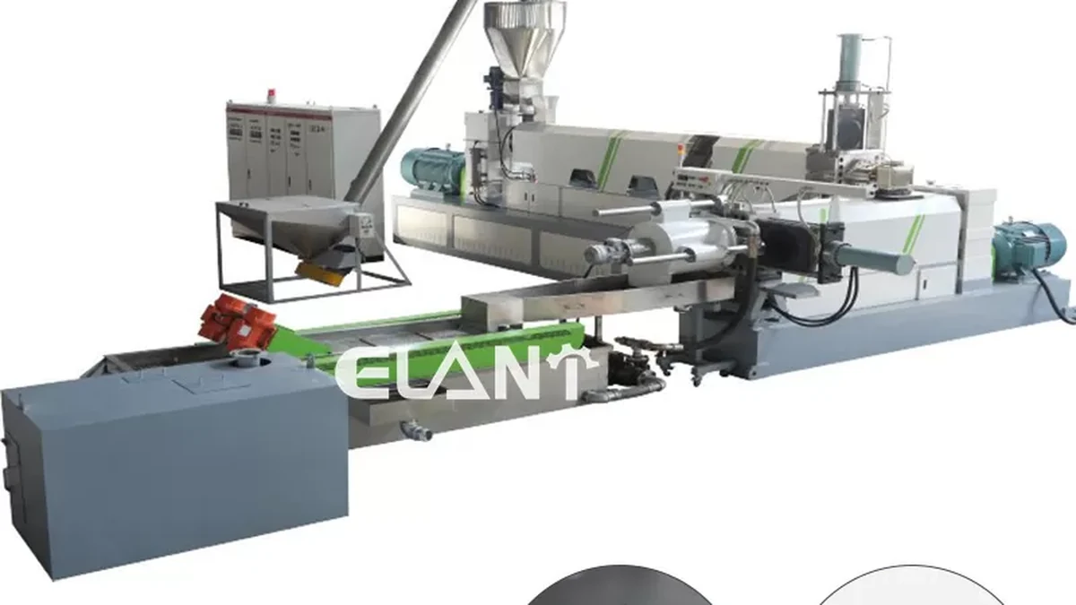 magnetic separator and eddy-current separator unit for plastic recycling line