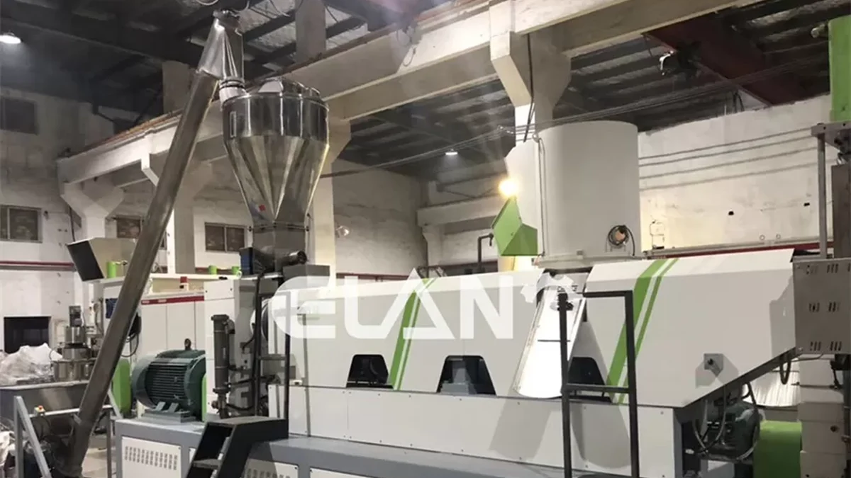 plastic pelletizing machine strand cutting system